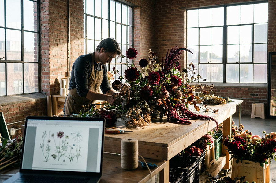 Run a World-Class Floral Brand Directly From a Private Studio